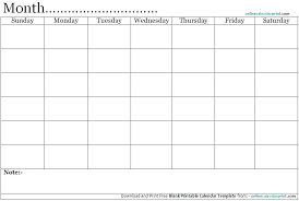 Blank Calendar Template Free Printable Weekly Word School Agenda ...