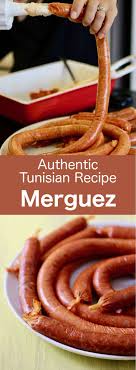 Merguez Is A Spicy Fresh Sausage Prepared With Uncooked Lamb Beef Or A Mixture Of Both Meats Fr Tunisian Food Homemade Sausage Recipes Merguez Sausage Recipe
