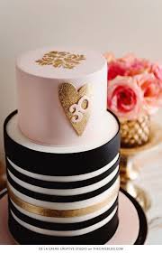 30th Birthday Black And Gold Cake Ideas Tall Two Tiered Gold Black And White Striped Blush Wedding Cake With Shimmering 30th Birthday Cake For Women Birthday Cake For Women Elegant 30 Birthday Cake