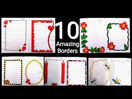 10 Beautiful Borders For Projects Handmade Simple Border Designs Notebook Border Designs Rulle Colorful Borders Design Borders For Paper Page Borders Design Bordersprojectdesignideas #simpleborderdesign #borderdesignsonpaper #projectdesign #heart #valantinesday #borderdesigns #projectfiledesign #filedecoration #design #projectwork #learntodraw #howtodraw #omkaracreations designs, border design, design for project work.
