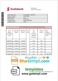 Bank Statement Gotempl In 2020 Statement Template Bank Statement Word Template