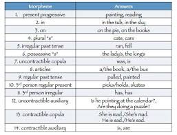 Clinical Skills Confidence 14 Early Developing Morphemes