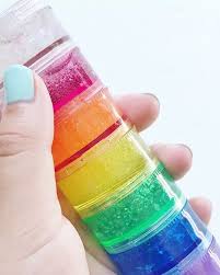Rainbow Clear Slime 7 Colors Palette Plus Activator Ebay Rainbow Slime Glitter Slime Slime And Squishy