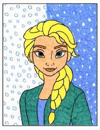 The most creative and vivid coloring games. How To Draw Elsa Art Projects For Kids