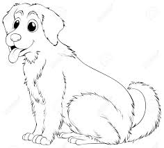 See cartoon golden retriever stock video clips. Tierumriss Fur Golden Retriever Illustration Lizenzfrei Nutzbare Vektorgrafiken Clip Arts Illustrationen Image 75323519