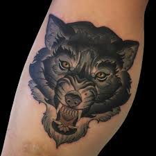 Neo Traditional Wolf Tattoo Wolf Tattoo Traditional Traditional Wolf Geometric Wolf Tattoo