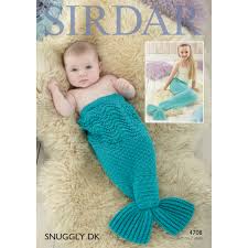 Mermaid blanket fish scale knitted mermaid tail blanket for children. Sirdar Snuggly Dk Children S Mermaid Tail Blanket Knitting Paper Pattern 4708 At John Lewis Partners