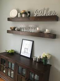 9 Exquisite Ideas Farmhouse Floating Shelves Above Couch Wooden Floating Shelf Bedside Tables F Small Dining Room Decor Dining Room Wall Decor Room Wall Decor