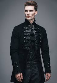 Le mot kimono se traduit litteralement par vêtement en japonais. Veste Homme Noire Style Militaire Avec Broderies Gothique Aristocrate Devil Fashion Devfa0056