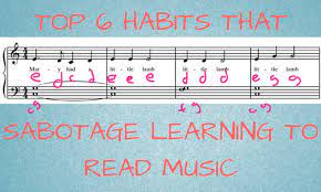 Once you have that locked into your brain cells, the rest will follow naturally. Top 6 Habits That Sabotage Piano Students Learning To Read Music Suzan Stroud