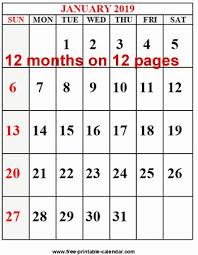 Printable Calendar Vertical 2019 In 2020 Printable Calendar Vertical Printable Calendar Calendar Printables