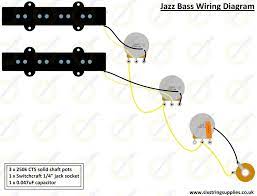 Jazz bass style wiring diagram guitarelectronics com j bass style guitar wiring diagram with two single coils 2 volumes and 1 tone typical standard fender jazz bass wiring click. Jazz Bass Wiring Harness Six String Supplies