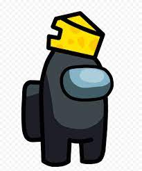 Hd Black Among Us Character With Cheese Hat Png Png Character Hats