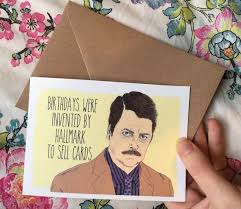 Printable ron swanson good luck card, ron swanson congratulations card, parks and recreation greeting card, ron swanson quotes, going away. Pin On Birthday Quotes