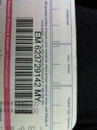 Poslaju hotline of pos malaysia too. Facebook
