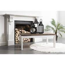 Particularly cherry wood will firs Large Canterbury Coffee Table In White Dark Pine Noa Nani