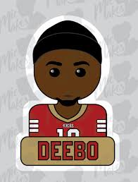 Deebo Samuel Sticker, San Francisco 49ers, Niners, Football, NFL
