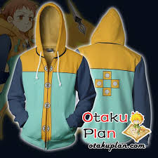 The Seven Deadly Sins Zip Up Hoodie Jacket King 3d Zip Up Hoodies And Clothing Anime Hoodie Seven Deadly Sins Cartoon Sweatshirts