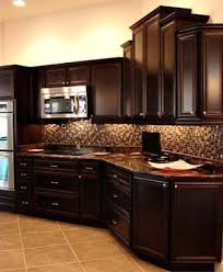 kitchen cabinet colors dark wood