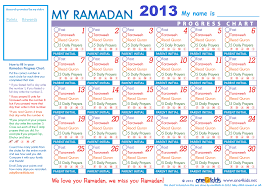 Free Ramadan Chart 2013 For The Kids Victorian Muslimah