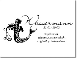 Im sternzeichen wassermann geborene sind zudem sehr gesellige menschen und hassen die einsamkeit. Wandaufkleber Sternzeichen Wassermann