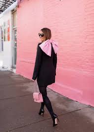 Zara Pink Bow Blazer Dress Jennifer Lake Style Charade Pink Dress Outfits Coachella Fashion Black Tweed Jacket