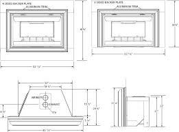 Napoleon Gdi44 Gas Insert Fireplacepro Build A Fireplace Fireplace Dimensions Vented Gas Fireplace