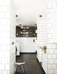 Design Inspiration Monday Dream Book Design White Square Tiles White Bathroom Tiles White Tiles Black Grout