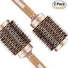 Hair brushes olivia garden ceramic and ion thermal brush 2 1/8 inch. Round Brush Round Brush With Natural Boar Bristles Nano Thermic Ceramic Coating Ionic Roller Hairbrush For Blow Drying Curling Straightening Volume Shine Walmart Canada