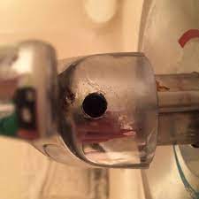 Finally, wrap the rag around the shower arm and tighten with the connections with the adjustable wrench. Moen Shower Handle Is Stuck Terry Love Plumbing Advice Remodel Diy Professional Forum
