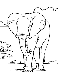 Coloriage Animaux De La Savane A Colorier Dessin A Imprimer Elephant Coloring Page African Savanna Animals Elephant