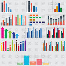 Charts And Graphs For Reports And Statistics Stock Vector Image