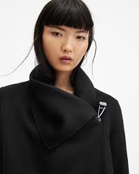 Red Funnel Wrap Coat 2025