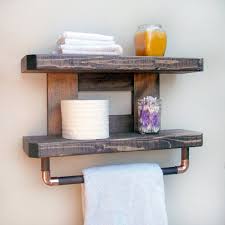 Maybe you would like to learn more about one of these? Wood Bathroom Shelves Rustic Bathroom Storage Bathroom Wall Shelves Towel Rack Wooden Bathroom Shelves