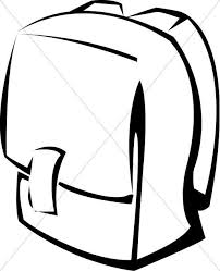 Black And White Objects Black And White School Backpack Christian Classroom Clipart Pertaining To Classroom Objects Clipart Black And White 34658