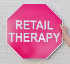 Retail Therapy Sign Hot Pink Retail Therapy Retail Therapy Quotes Shop Signs