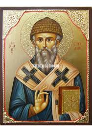 Hr, la vîrsta de 78 de ani. Icoana Cu Sfantul Spiridon Reproducere