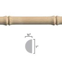Half Round Turned Bamboo Moulding