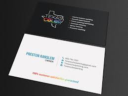 Upmarket Serious Painting Business Card Design For Texas Color Painting By Chandrayaan Creative Design 18569772 Here is some helpful information on how to start a painting business, including permits you may need to get (if dealing with lead paint) in the city of dallas, texas.