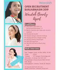 Banyak yang telah mengetahui produk ini melalui iklan di televisi atau klinik kecantikan yang telah merekomendasikan wardah sebagai produk yang berkualitas dan menjaga rising star cosmetics. Lowongan Kerja 2019 Wardah Kosmetik Beauty Agent Semarang Lockerjob