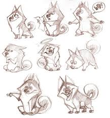 Likehack On Behance Husky Idea For Infographic Cartoon Drawings Character Drawing Animal Drawings