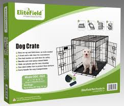 Elitefield 2 Door Folding Dog Crate With Rubber Feet 5 Sizes 10 Models 2 Door