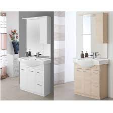 Mobile Bagno 85 Cm Bianco O Rovere Chiaro Mobili Bagno In Offerta Fino A Fine Mese Bathroom Design Bathroom Vanity Vanity