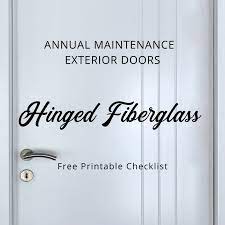 Exterior Door Maintenance Checklist