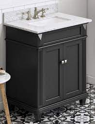 Overstock.com has been visited by 1m+ users in the past month 30 Black Bathroom Vanity Single Sink White Carrara Marble Vanity Top Undermount Rectangle Bowl