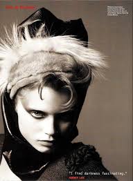 i-D #304 (Winter 2009) Fee Fi Fo Fum Photographer: Paul Wetherell Styling:  Erika Kurihara Hair: Shon Makeup: Lucia Pica Model: Abbey Lee Kershaw