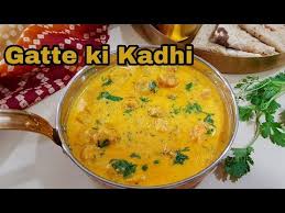 Gatte Ki Kadhi How To Make Rajasthani Gatte Ki Kadhi Youtube