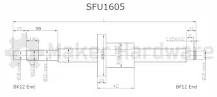 SFU1605 Ball Screw - Maker Store USA