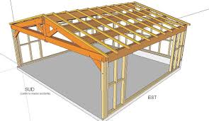 Construire Une Charpente De Garage En 2020 Charpente Bois Charpente Charpente Traditionnelle