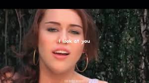 Miley Cyrus When I Look at You Lyrics